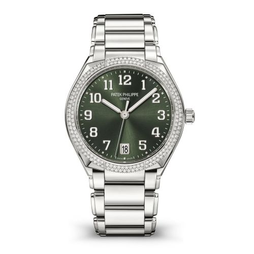 Patek Philippe Twenty-4 Automatic Stainless Steel / Diamond / Olive Green 7300/1200A-011