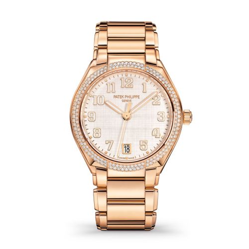 Patek Philippe Twenty-4 Automatic Rose Gold / Diamond / Shantung Silk 7300/1200R-010