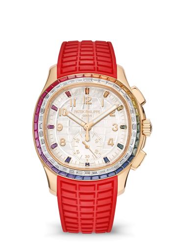 Patek Philippe Aquanaut Luce Rainbow Chronograph Rose Gold / MOP 7968/300R-001