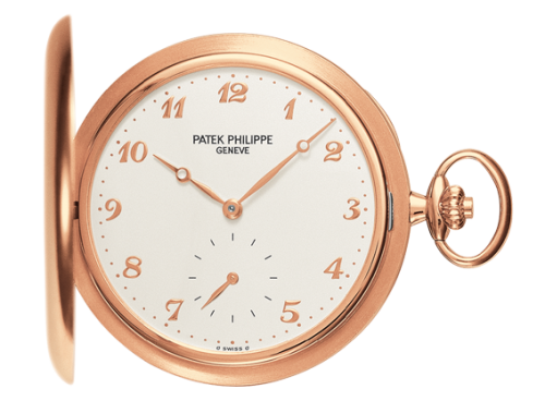 Patek Philippe Pocket Watch Savonette Rose Gold / Silver 980R-001