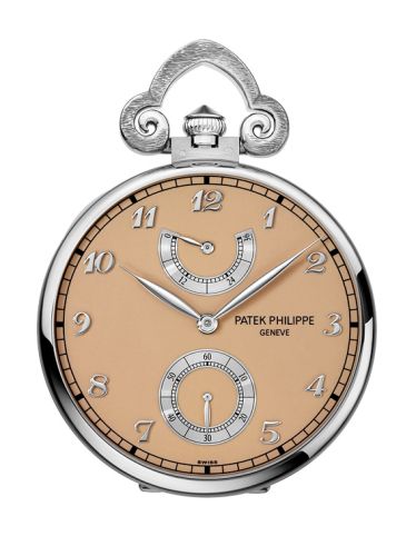 Patek Philippe Pocket Watch Lepine Power Reserve White Gold / Japanese Cherry 982/159G
