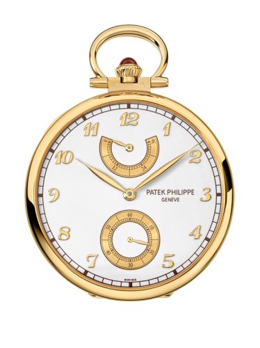 Patek Philippe Pocket Watch Lepine Power Reserve Yellow Gold / An Outing on the Lake 982/174J