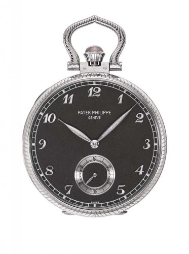 Patek Philippe Pocket Watch Lepine White Gold / Wild Horses 992/122G