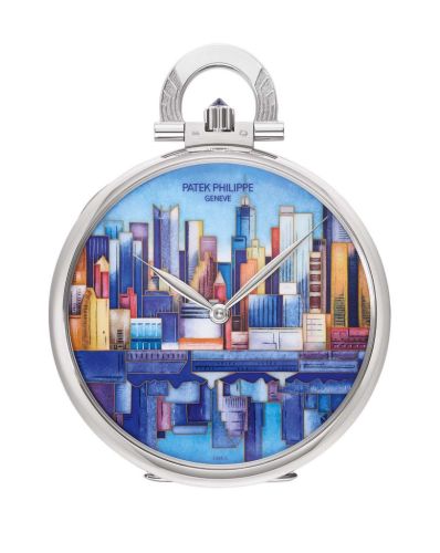 Patek Philippe Pocket Watch Lepine White Gold / Manhattan-Brooklyn 993/101G