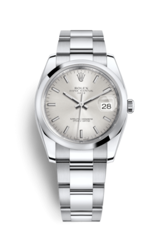 Rolex Oyster Perpetual Date 34 Stainless Steel Domed / Oyster / Silver 115200-0006