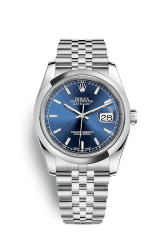 Rolex Datejust 36 Stainless Steel Domed / Jubilee / Blue 116200-0101