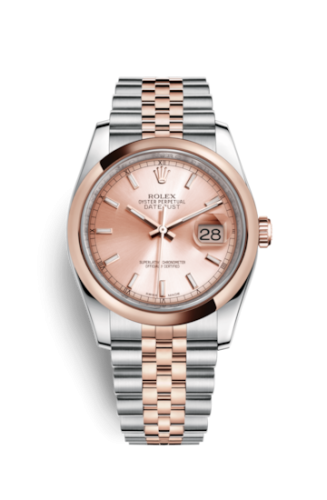 Rolex Datejust 36 Rolesor Everose Domed / Jubilee / Pink 116201-0097