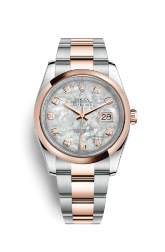 Rolex Datejust 36 Rolesor Everose Domed / Oyster / MOP 116201-0102