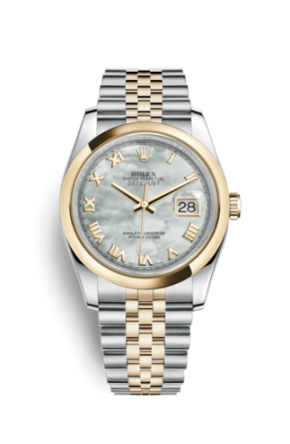 Rolex Datejust 36 Rolesor Yellow Domed / Jubilee / MOP Roman 116203-0164