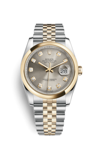 Rolex Datejust 36 Rolesor Yellow Domed / Jubilee / Steel Diamonds 116203-0169