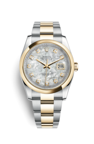 Rolex Datejust 36 Rolesor Yellow Domed / Oyster / MOP 116203-0189