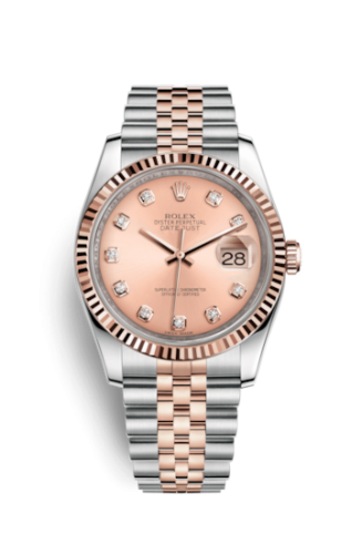 Rolex Datejust 36 Rolesor Everose Fluted / Jubilee / Pink Diamonds 116231-0057
