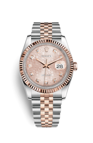 Rolex Datejust 36 Rolesor Everose Fluted / Jubilee / Pink Computer 116231-0058