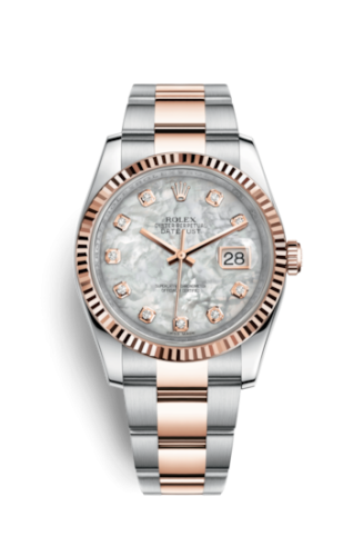 Rolex Datejust 36 Rolesor Everose Fluted / Oyster / MOP 116231-0079