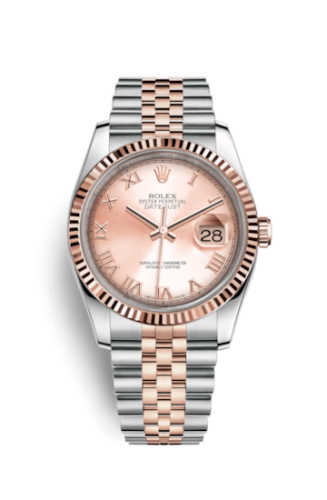 Rolex Datejust 36 Rolesor Everose Fluted / Jubilee / Pink Roman 116231-0089