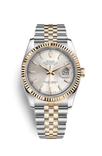 Rolex Datejust 36 Rolesor Yellow Fluted / Jubilee / Silver 116233-0148