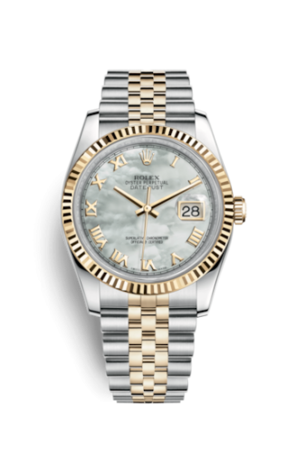 Rolex Datejust 36 Rolesor Yellow Fluted / Jubilee / MOP Roman 116233-0203