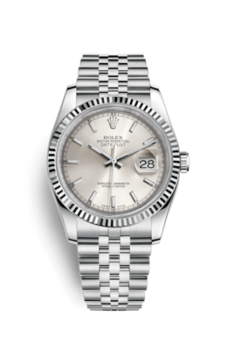 Rolex Datejust 36 Stainless Steel Fluted / Jubilee / Silver 116234-0080