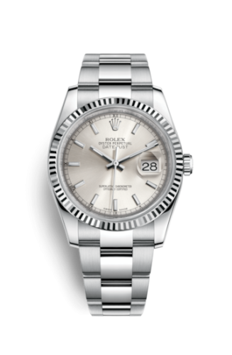 Rolex Datejust 36 Stainless Steel Fluted / Oyster / Silver 116234-0093
