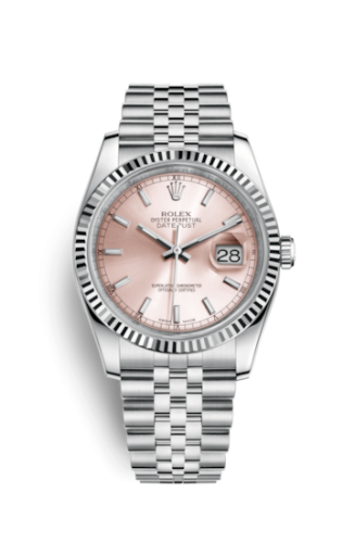 Rolex Datejust 36 Stainless Steel Fluted / Jubilee / Pink 116234-0108