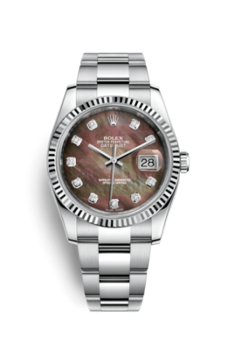 Rolex Datejust 36 Stainless Steel Fluted / Oyster / Brown MOP 116234-0149