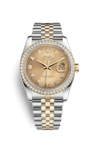 Rolex Datejust 36 Rolesor Yellow Diamond / Jubilee / Champagne Diamond 116243-0005