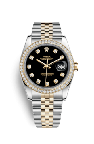 Rolex Datejust 36 Rolesor Yellow Diamond / Jubilee / Black Diamond 116243-0016