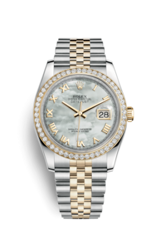 Rolex Datejust 36 Rolesor Yellow Diamond / Jubilee / MOP Roman 116243-0017