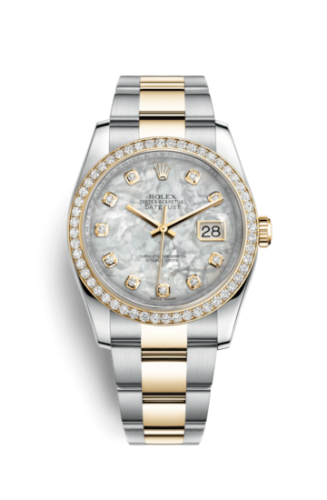 Rolex Datejust 36 Rolesor Yellow Diamond / Oyster / MOP 116243-0027