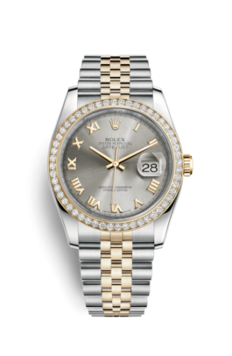 Rolex Datejust 36 Rolesor Yellow Diamond / Jubilee / Steel Roman 116243-0045