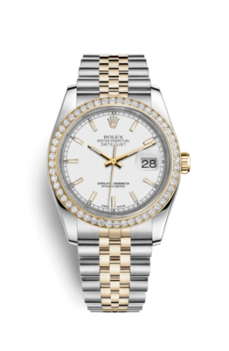 Rolex Datejust 36 Rolesor Yellow Diamond / Jubilee / White 116243-0063