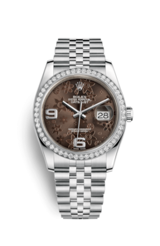 Rolex Datejust 36 Stainless Steel Diamond / Jubilee/ Bronze Floral 116244-0003