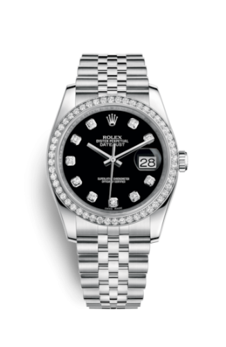Rolex Datejust 36 Stainless Steel Diamond / Jubilee / Black Diamond 116244-0014