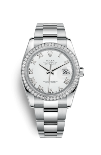 Rolex Datejust 36 Stainless Steel Diamond / Oyster / Silver 116244-0023