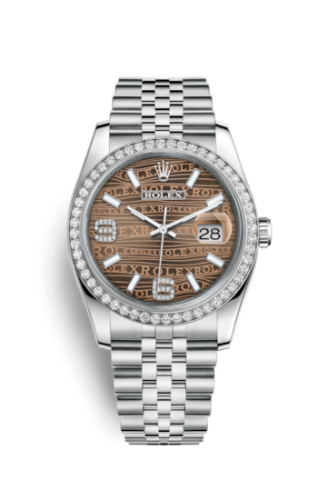Rolex Datejust 36 Stainless Steel Diamond / Jubilee / Bronze Wave 116244-0034
