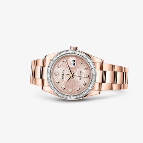 Rolex Datejust 36 Everose Baguette / Oyster / Pink Computer 116285bbr-0011