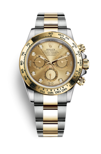 Rolex Cosmograph Daytona Stainless Steel / Yellow Gold / Champagne Diamond 116503-0006