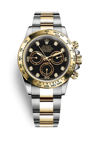 Rolex Cosmograph Daytona Stainless Steel / Yellow Gold / Black - Diamond 116503-0008