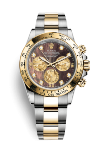 Rolex Cosmograph Daytona Stainless Steel / Yellow Gold / Black MOP Diamond 116503-0009