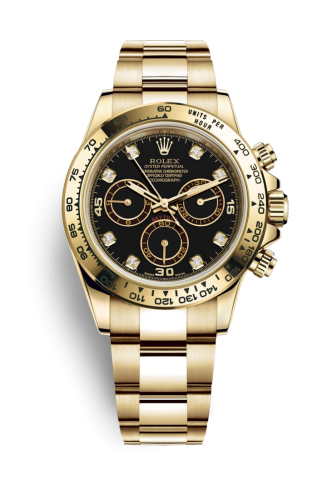 Rolex Cosmograph Daytona Yellow Gold / Black Diamond 116508-0008