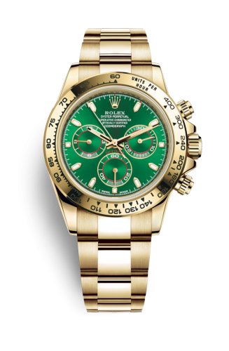Rolex Cosmograph Daytona Yellow Gold / Green 116508-0013