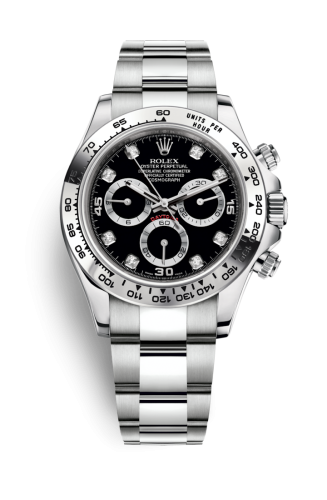 Rolex Cosmograph Daytona White Gold / Black - Diamond 116509-0055