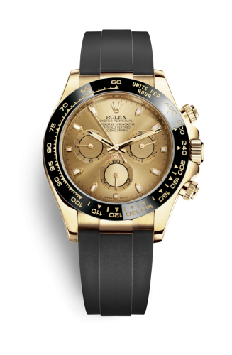 Rolex Cosmograph Daytona Yellow Gold / Cerachrom / Champagne / Oysterflex 116518LN-0034