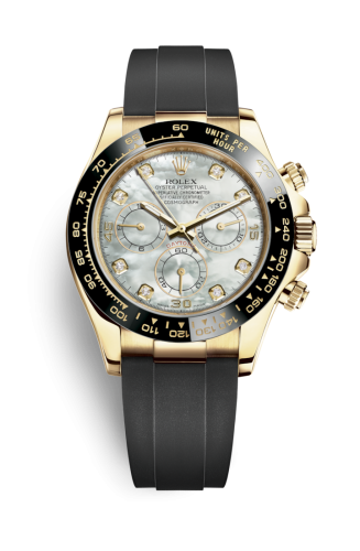 Rolex Cosmograph Daytona Yellow Gold / Cerachrom / MOP-Diamond / Oysterflex 116518LN-0037