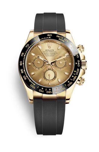 Rolex Cosmograph Daytona Yellow Gold / Cerachrom / Champagne / Oysterflex 116518LN-0042