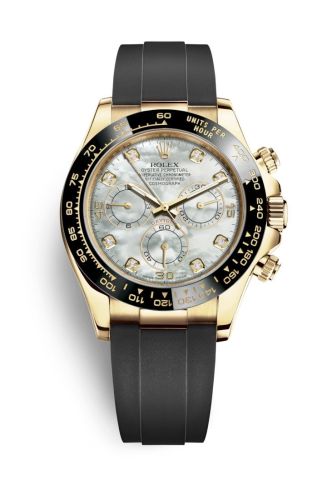 Rolex Cosmograph Daytona Yellow Gold / Cerachrom / MOP-Diamond / Oysterflex 116518LN-0045