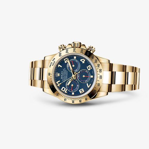 Rolex Cosmograph Daytona Yellow Gold / Blue Racing 116528-0037