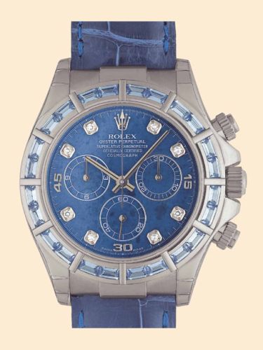 Rolex Daytona White Gold Blue Sapphire Strap Sodalite Diamond 116589saci-0003