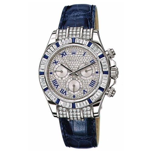 Rolex Daytona White Gold Diamond Sapphire Strap 11659912sa