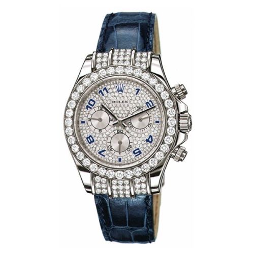 Rolex Daytona White Gold Diamond Strap Round 116599tbr-0002